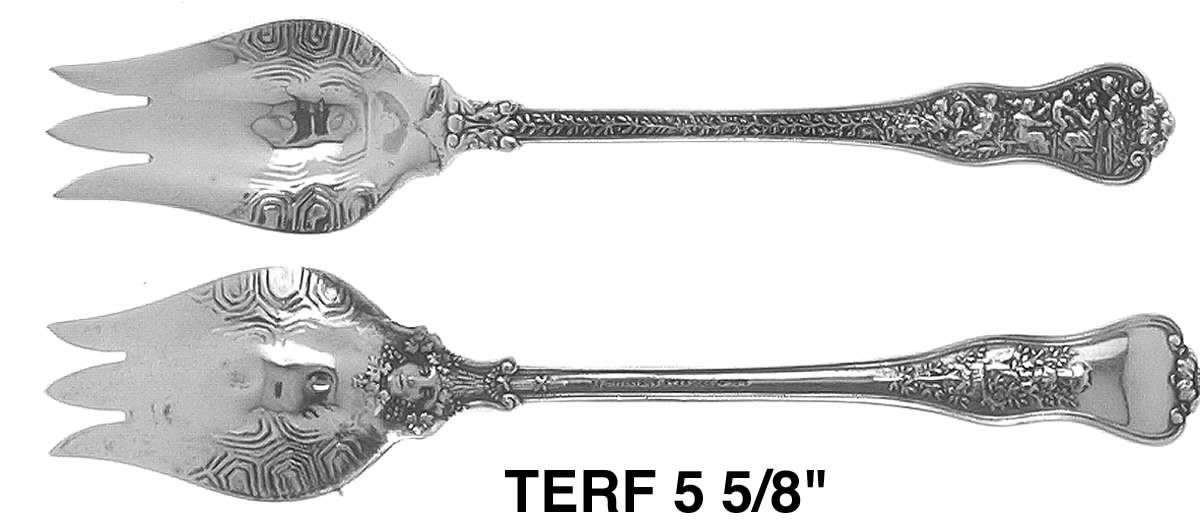 Olympian (Sterling, 1878, No Monograms) Large Individual Terrapin Fork by Tiffany & CO SILVER-1