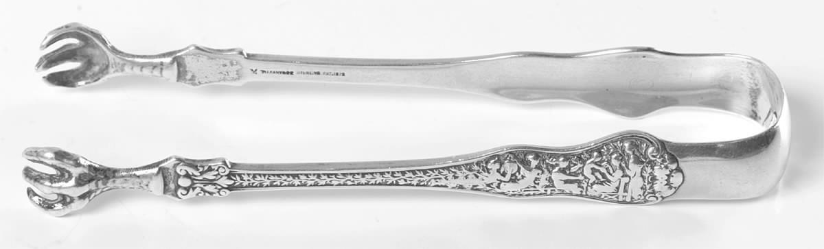 Olympian (Sterling, 1878, No Monograms) Large Sugar Tongs W/Claw Tips by Tiffany & CO SILVER-1