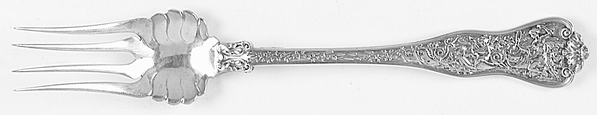 Olympian (Sterling, 1878, No Monograms) Medium Solid Cold Meat Serving Fork by Tiffany & CO SILVER-1
