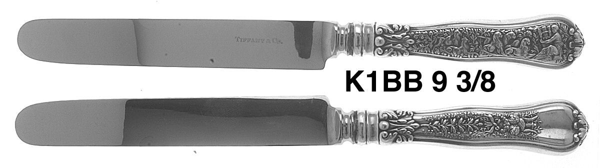 Olympian (Sterling, 1878, No Monograms) Blunt Hollow Knife with Bolster by Tiffany & CO SILVER-1