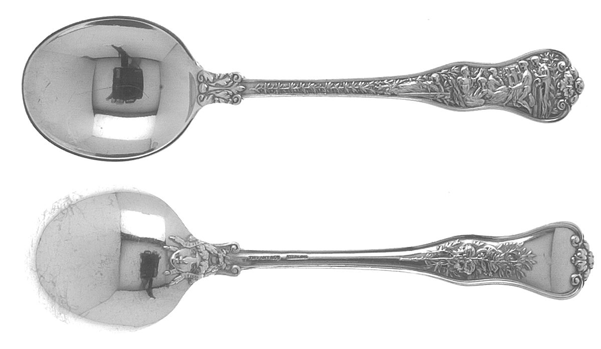 Olympian (Sterling, 1878, No Monograms) Round Bowl Soup Spoon (Cream Soup) by Tiffany & CO SILVER-1