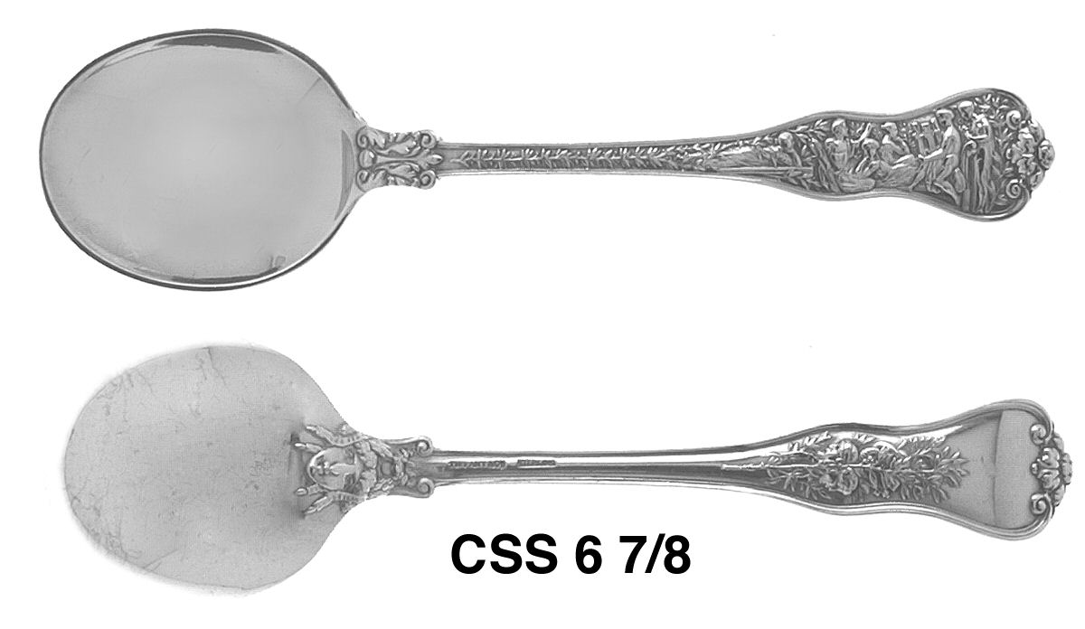 Olympian (Sterling, 1878, No Monograms) Round Bowl Soup Spoon (Cream Soup) by Tiffany & CO SILVER-1