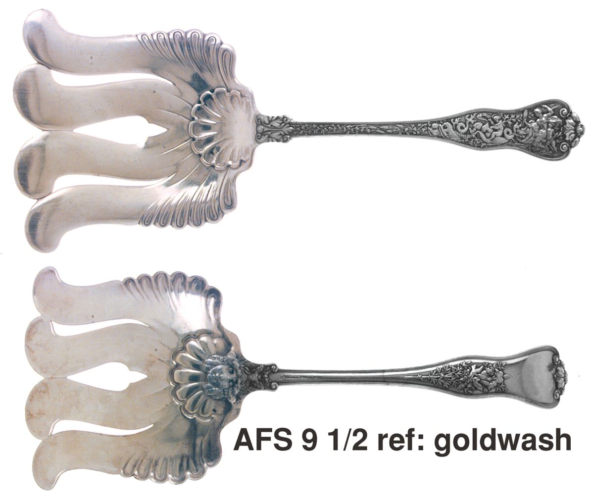 Olympian (Sterling, 1878, No Monograms) Large Solid Asparagus Serving Fork by Tiffany & CO SILVER-1