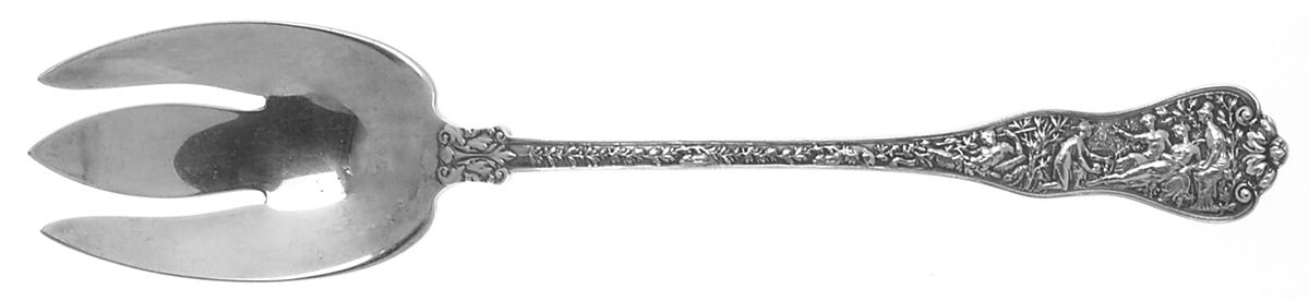 Olympian (Sterling, 1878, No Monograms) Solid Salad Serving Fork by Tiffany & CO SILVER-1
