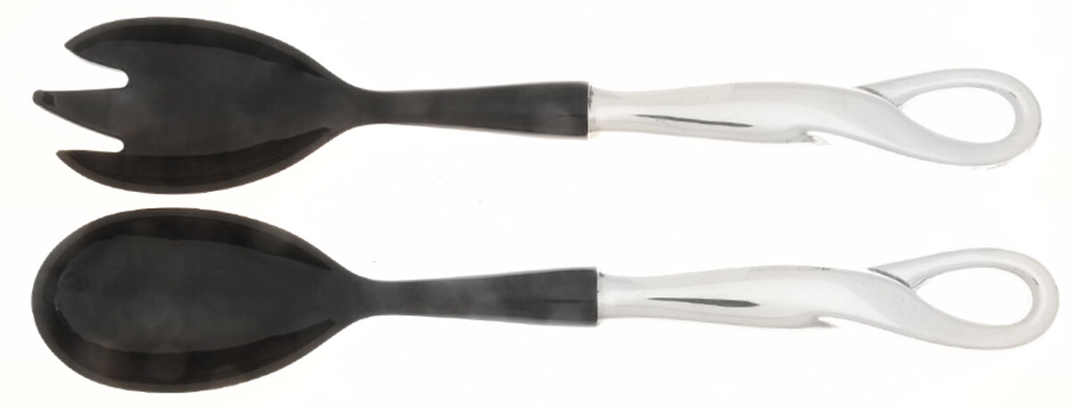 Padova (Sterling, 1984) Plastic Bowl 2-Piece Salad Set by Tiffany & CO SILVER-1