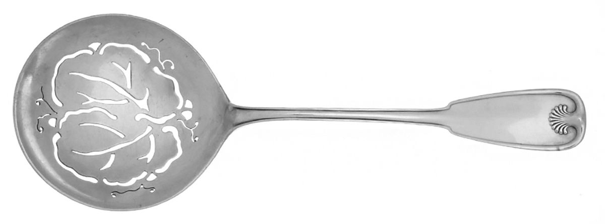 Palm (Sterling, 1871) Large Pierced Pea Serving Spoon by Tiffany & CO SILVER-1