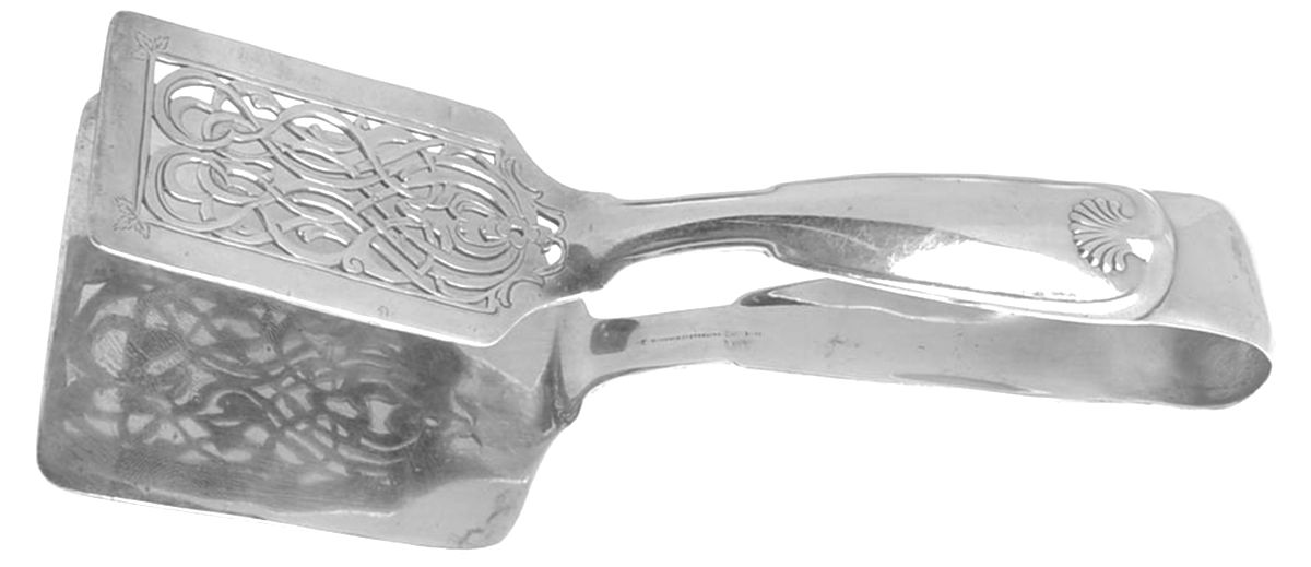 Palm (Sterling, 1871) Solid Piece Aspragus Tongs by Tiffany & CO SILVER-1