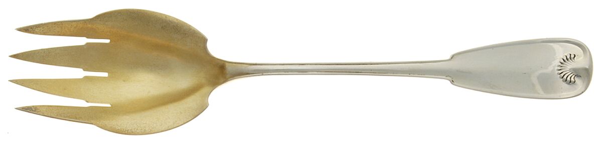 Palm (Sterling, 1871) Solid Salad Serving Fork by Tiffany & CO SILVER-1