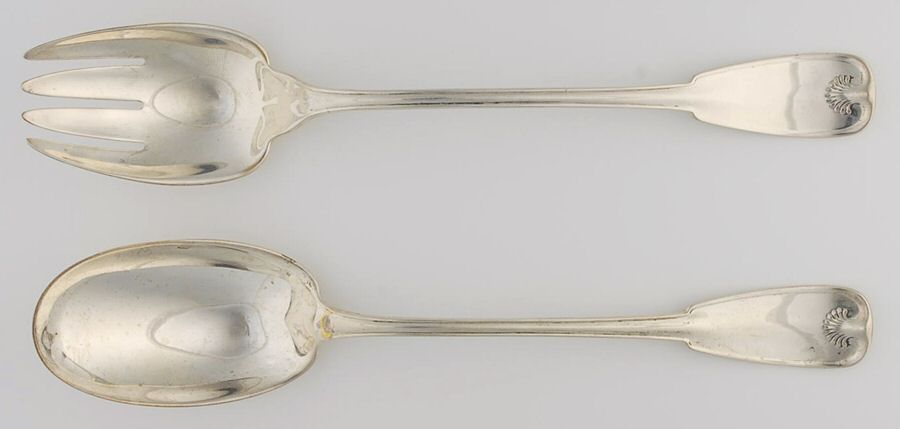 Palm (Sterling, 1871) 2 Piece Solid Seafood Serving Set by Tiffany & CO SILVER-1