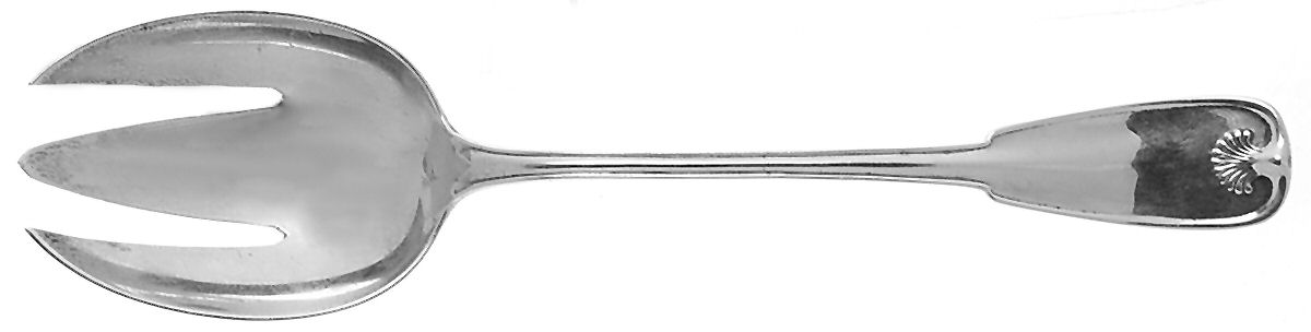 Palm (Sterling, 1871) Vegetable Serving Fork Solid  HC by Tiffany & CO SILVER-1