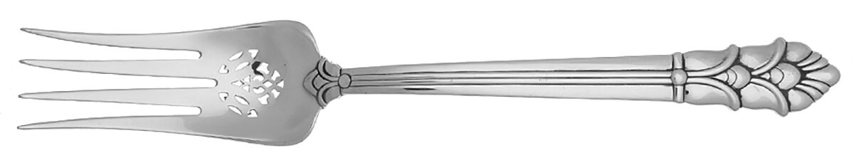 Palmette (Sterling, 1947) Large Solid Cold Meat Serving Fork by Tiffany & CO SILVER-1