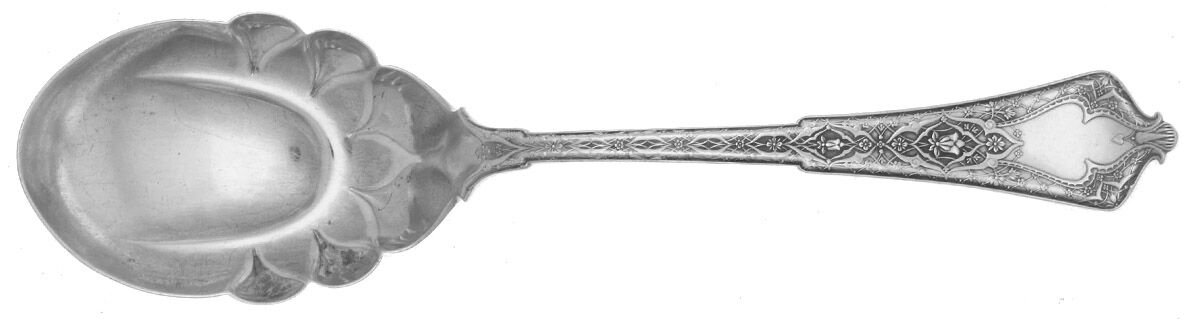 Persian (Sterling, 1872) Solid Smooth Berry/Casserole Spoon by Tiffany & CO SILVER-1