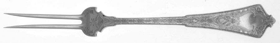 Persian (Sterling, 1872) Individual Solid Fruit Fork by Tiffany & CO SILVER-1