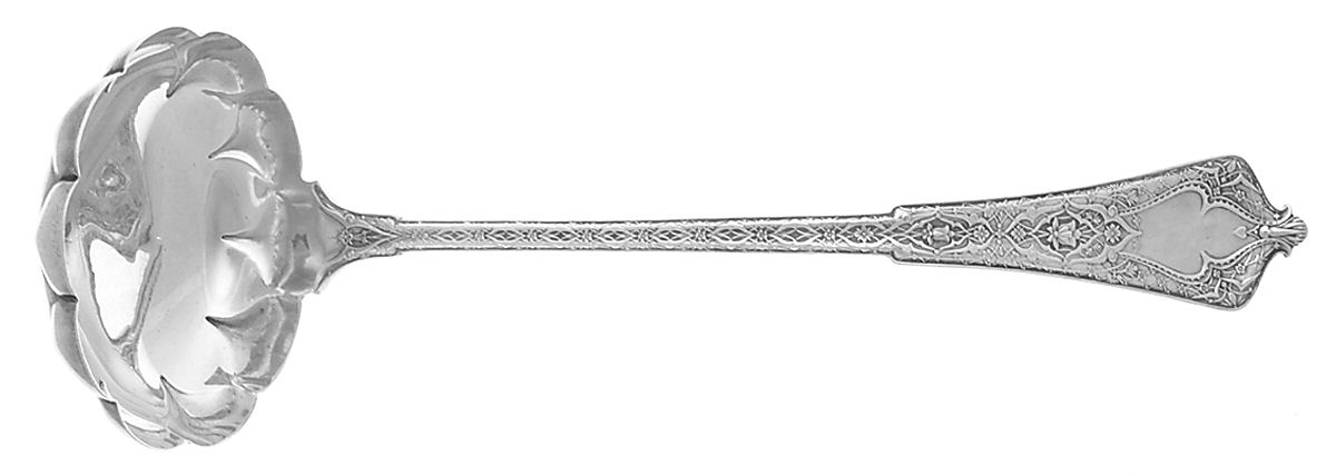 Persian (Sterling, 1872) Solid Soup Ladle with Fluted Bowl by Tiffany & CO SILVER-1