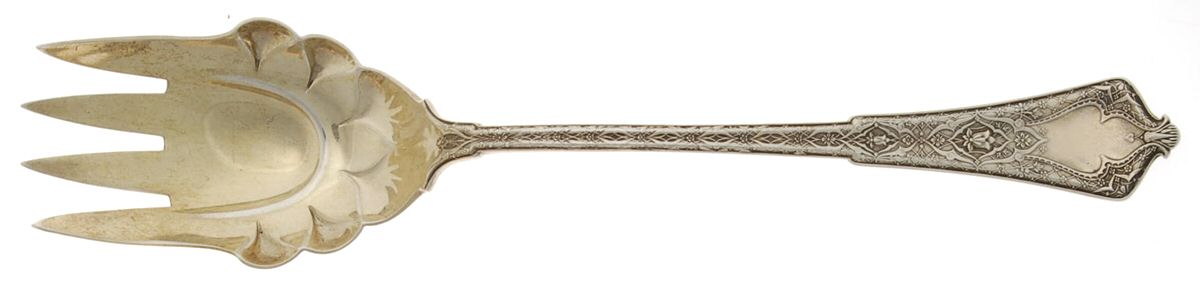 Persian (Sterling, 1872) Oversize Solid Salad Servng Fork by Tiffany & CO SILVER-1