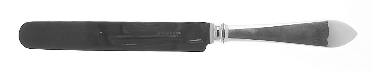Queen Anne (Sterling, 1870) Blunt Hollow Knife with Bolster by Tiffany & CO SILVER-1