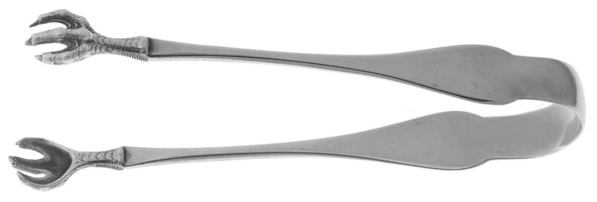 Queen Anne (Sterling, 1870) Large Sugar Tongs W/Claw Tips by Tiffany & CO SILVER-1
