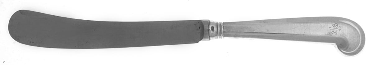 Rat Tail (Sterling, 1958) Old French Hollow Pistol Knife w/Monogram by Tiffany & CO SILVER-1