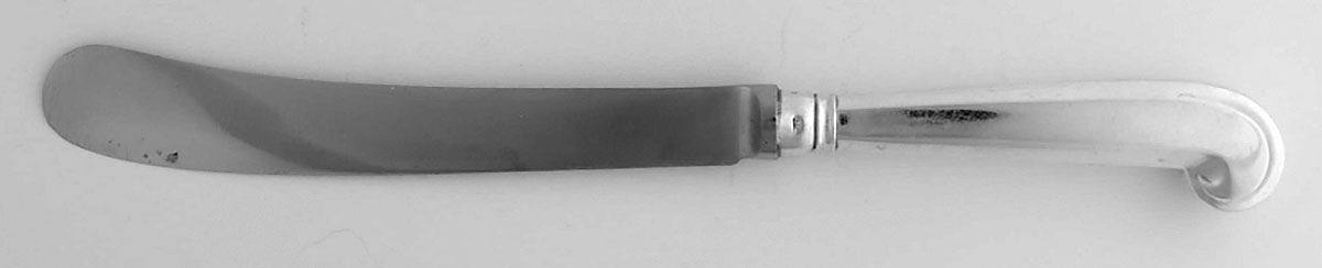 Rat Tail (Sterling, 1958) Old French Pistol Hollow Handle Table Knife by Tiffany & CO SILVER-1