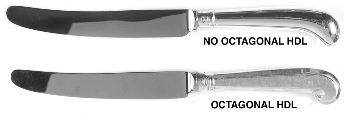 Rat Tail (Sterling, 1958) New French Hollow Pistol Knife by Tiffany & CO SILVER-1