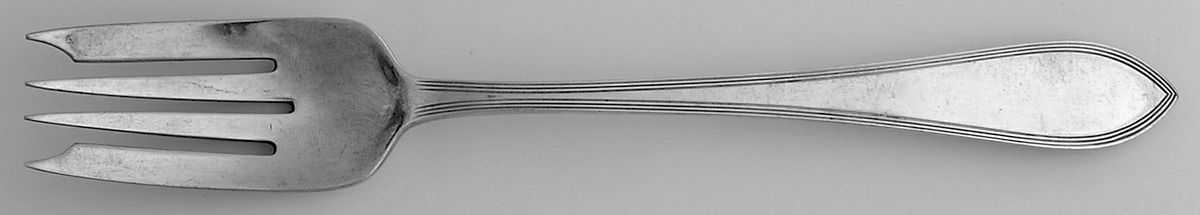 Reeded Edge (Sterling, 1937, No Monograms) Individual Salad Fork by Tiffany & CO SILVER-1