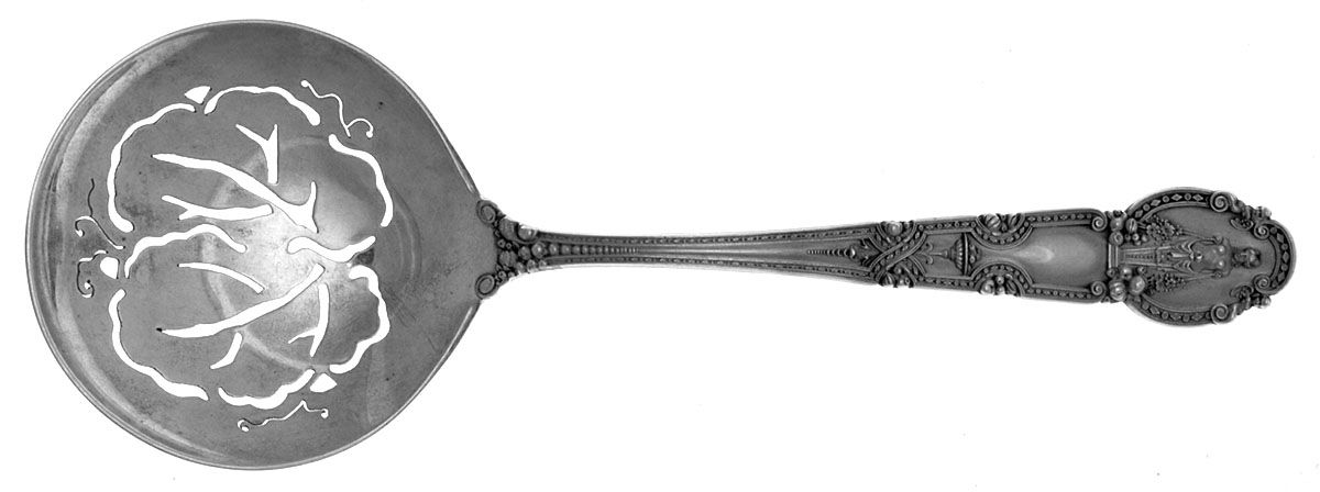 Renaissance (Sterling, 1905) Large Pierced Pea Serving Spoon by Tiffany & CO SILVER-1