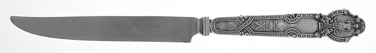 Renaissance (Sterling, 1905) Large Stainless Blade Roast Carving Knife by Tiffany & CO SILVER-1