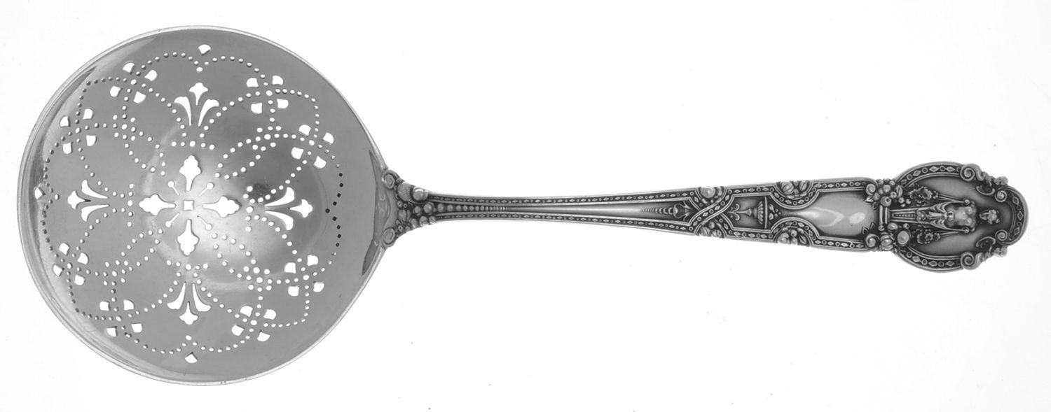 Renaissance (Sterling, 1905) Large Pierced Pea Serving Spoon by Tiffany & CO SILVER-1