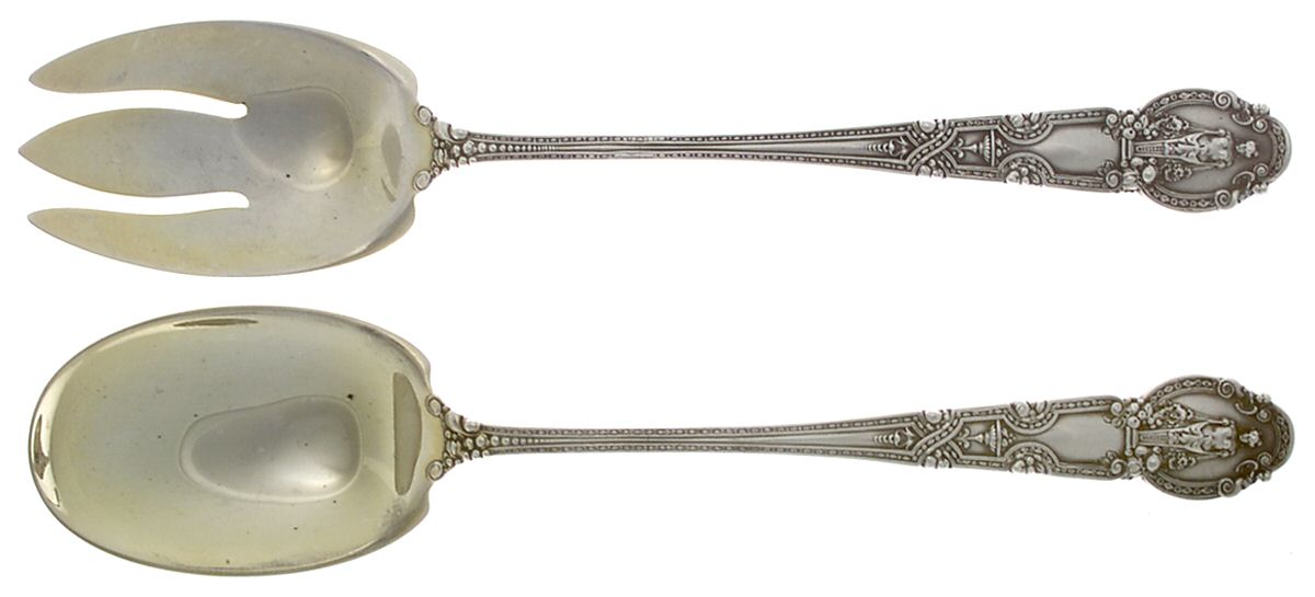 Renaissance (Sterling, 1905) (2 Pc) Solid Salad Set by Tiffany & CO SILVER-1