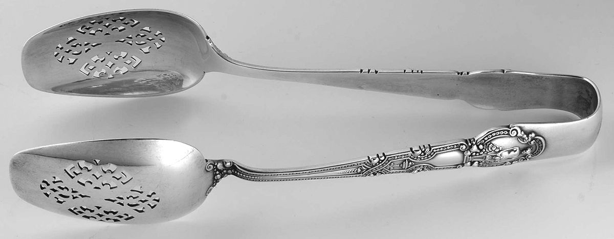 Renaissance (Sterling, 1905) Large Ice Serving Tongs by Tiffany & CO SILVER-1