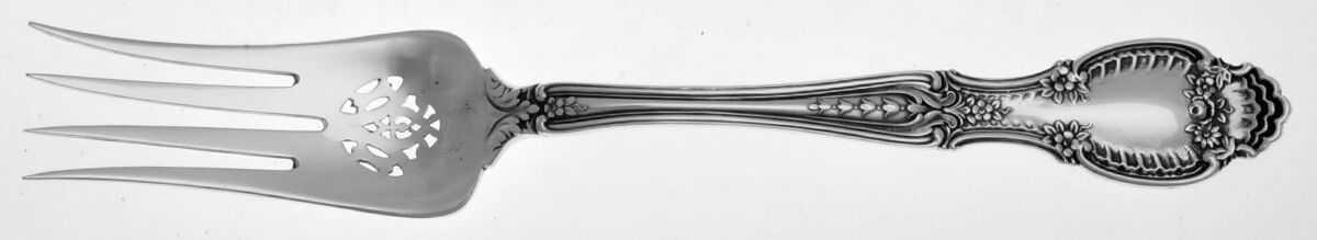 Richelieu (Sterling, 1892, No Monograms) Large Solid Cold Meat Serving Fork by Tiffany & CO SILVER-1