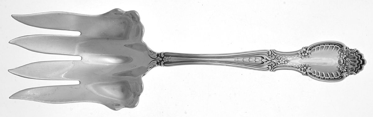 Richelieu (Sterling, 1892, No Monograms) Small Solid Fish Serving Fork by Tiffany & CO SILVER-1