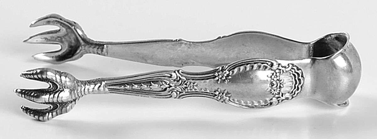 Richelieu (Sterling, 1892, No Monograms) Small Solid Tete A Tete Tongs by Tiffany & CO SILVER-1