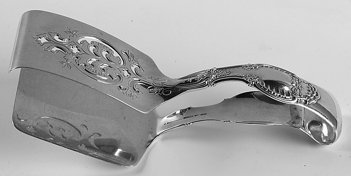 Richelieu (Sterling, 1892, No Monograms) Solid Piece Aspragus Tongs by Tiffany & CO SILVER-1