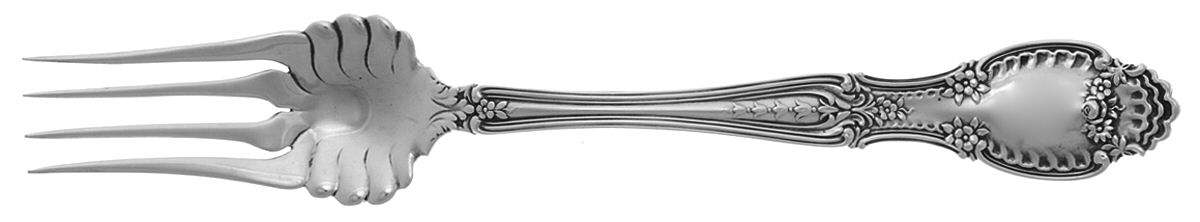 Richelieu (Sterling, 1892, No Monograms) Medium Solid Cold Meat Serving Fork by Tiffany & CO SILVER-1
