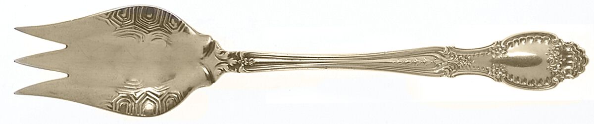 Richelieu (Sterling, 1892, No Monograms) Large Individual Terrapin Fork Variant by Tiffany & CO SILVER-1