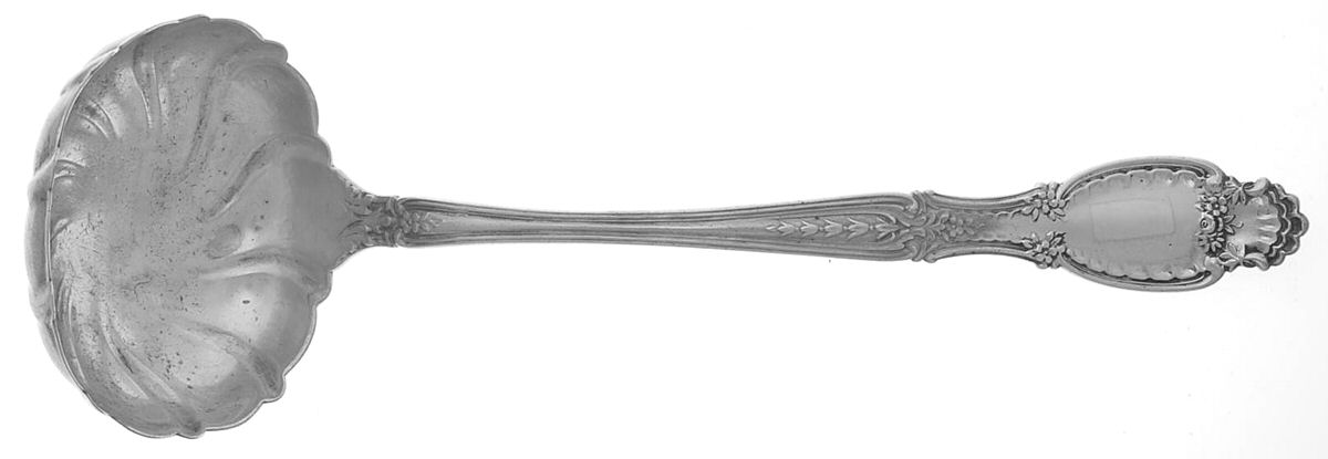 Richelieu (Sterling, 1892, No Monograms) Solid Oyster Ladle with Fluted Bowl by Tiffany & CO SILVER-1