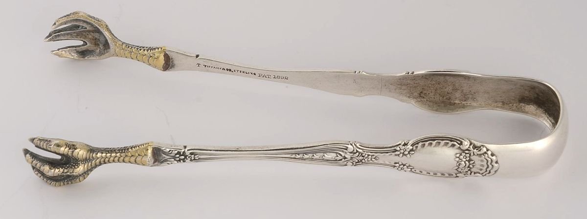 Richelieu (Sterling, 1892, No Monograms) Small Sugar Tongs W/Claw Tips by Tiffany & CO SILVER-1