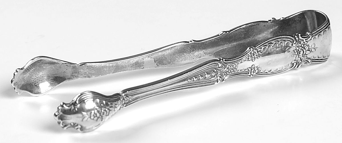 Richelieu (Sterling, 1892, No Monograms) Sugar Tongs Small with Shell Tips by Tiffany & CO SILVER-1