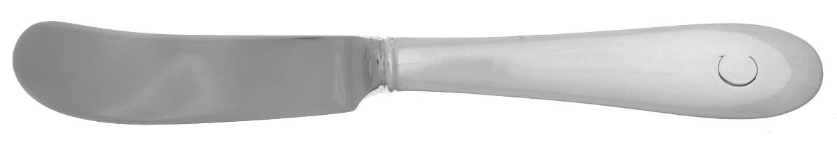 Salem (Sterling, 1956) Monogram Butter Spreader Hollow Hdl-Paddle/StnlBld by Tiffany & CO SILVER-1
