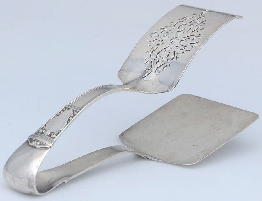 San Lorenzo (Sterling, 1916) Solid Piece Aspragus Tongs by Tiffany & CO SILVER-1