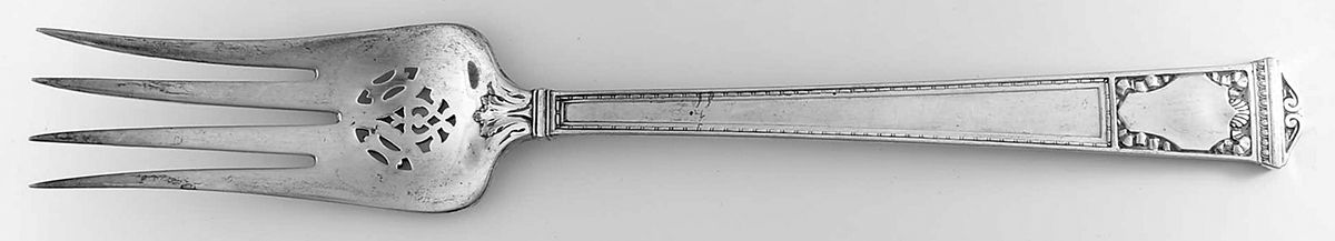 San Lorenzo (Sterling, 1916) Cold Meat Serving Fork Large Pierce by Tiffany & CO SILVER-1