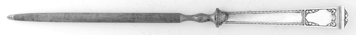 San Lorenzo (Sterling, 1916) Large Roast Steel Rod Knife Sharpener by Tiffany & CO SILVER-1