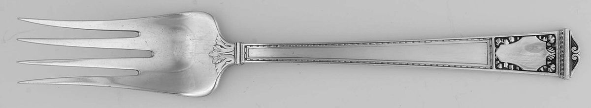 San Lorenzo (Sterling, 1916) Large Solid Cold Meat Serving Fork by Tiffany & CO SILVER-1