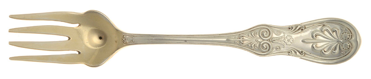 Saratoga (Sterling, 1870, No Monograms) Individual Old Style Solid Fish Fork by Tiffany & CO SILVER-1