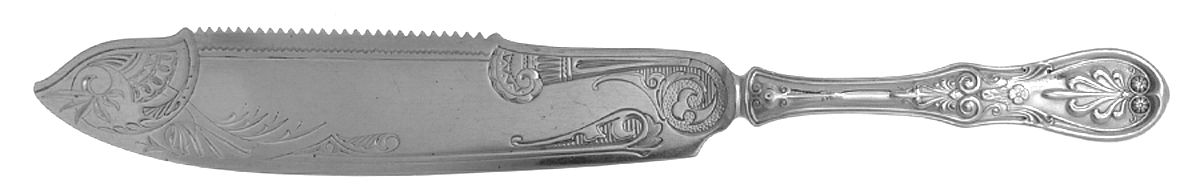 Saratoga (Sterling, 1870, No Monograms) Solid Bright Cut Cake Saw by Tiffany & CO SILVER-1
