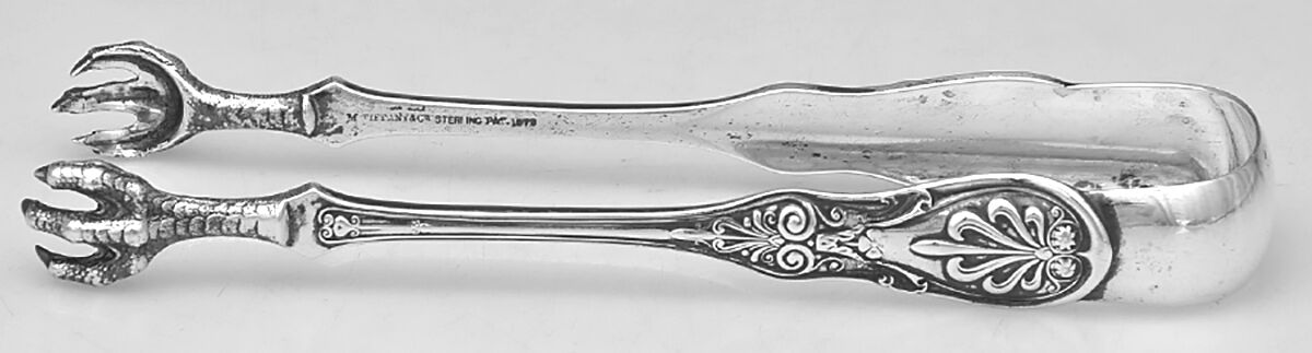 Saratoga (Sterling, 1870, No Monograms) Large Sugar Tongs W/Claw Tips by Tiffany & CO SILVER-1