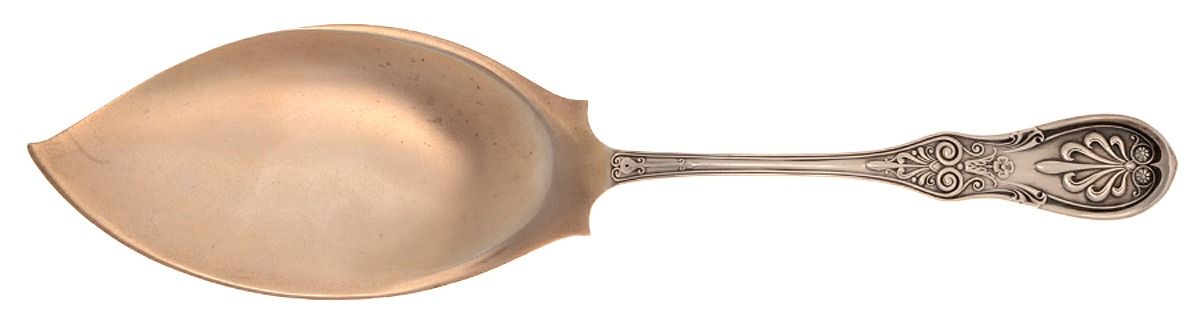 Saratoga (Sterling, 1870, No Monograms) Large Solid Fish Serving Knife by Tiffany & CO SILVER-1