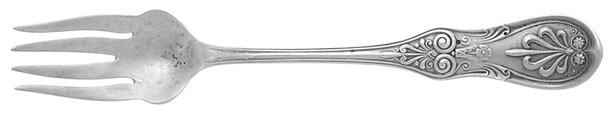 Saratoga (Sterling, 1870, No Monograms) Individual Old Style Solid Fish Fork by Tiffany & CO SILVER-1