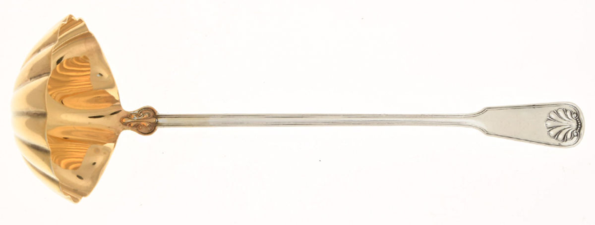 Shell & Thread (Sterling, 1905, No Monograms) Long Hemispherical Cream Ladle by Tiffany & CO SILVER-1